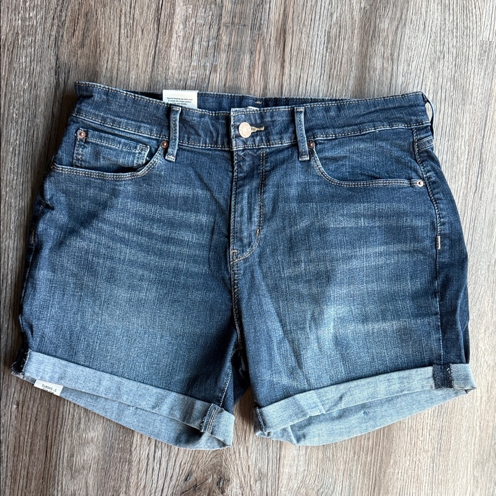 Signature by Levi Strauss Dark Blue Jean Shorts